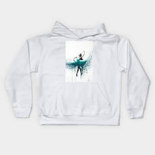 Turquoise Twist Kids Hoodie